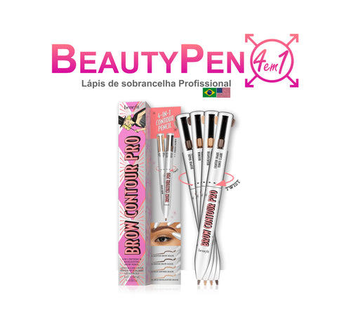 BeautyPen - Sobrancelha com alta definição (4 cores em 1)